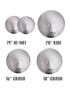 Juego de Platillos Silenciosos 5 Piezas Idry Trade Cromo 2