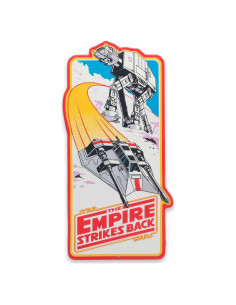 Cartel Metal Star Wars El Imperio Contraataca 24x48 cm
