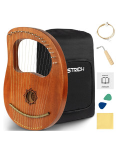 Arpa de Lira STRICH 16 Cuerdas Caoba con Accesorios
