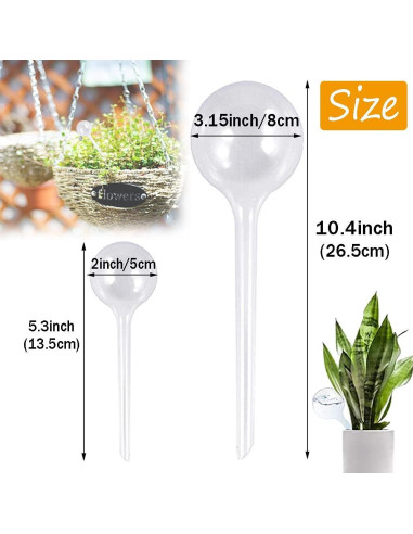 10 Esferas de Riego Automáticas Haawooky para Jardín