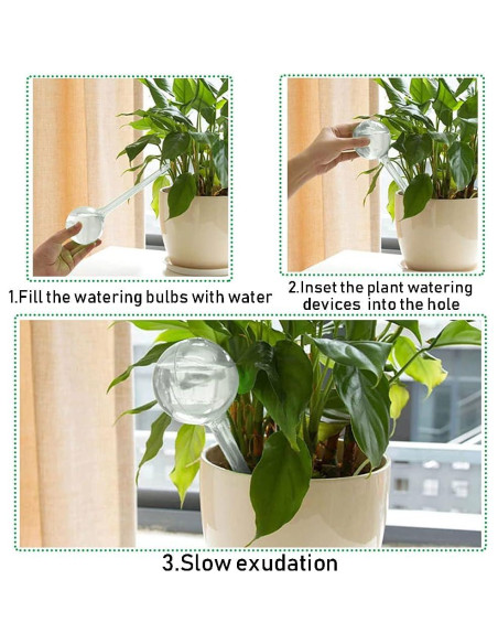 10 Esferas de Riego Automáticas Haawooky para Jardín