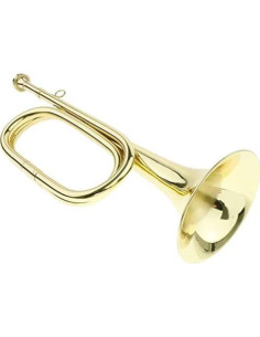 Trompeta de Caballería Gold Bugle Bronce 32 cm para Banda 2