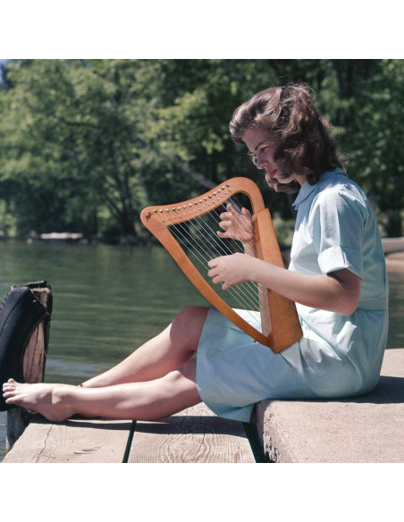 Arpa AKLOT 15 cuerdas de Caoba 56 cm para Principiantes