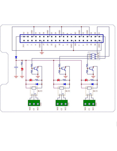 Módulo de Relé de Potencia Electronics-Salon para Raspberry Pi