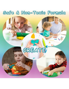 Set de 36 colores de arcilla de espuma - Pixiss 300g 2