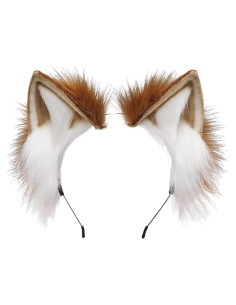 Diadema de Piel Sintética BNLIDES Orejas de Zorro