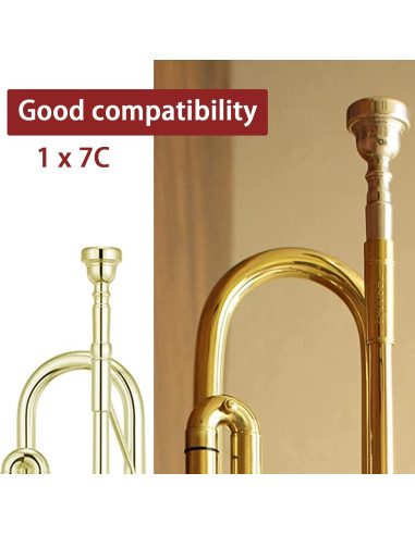 Boquilla de Trompeta 7C - Latón Baño Oro - Accesorios