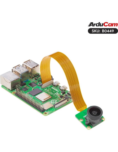 Cámara Arducam 16MP IMX519 Gran Angular M12 para Raspberry Pi