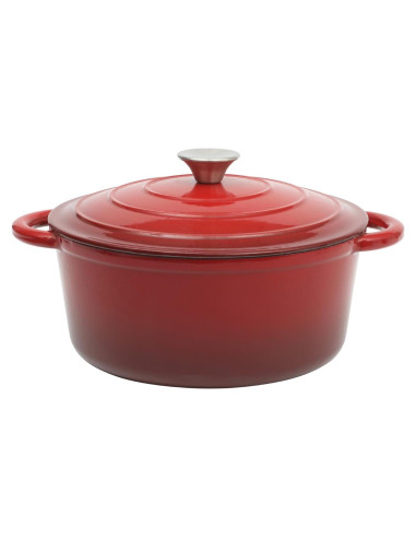 Olla Holandesa Gibson Home 5 Litros Hierro Fundido Rojo