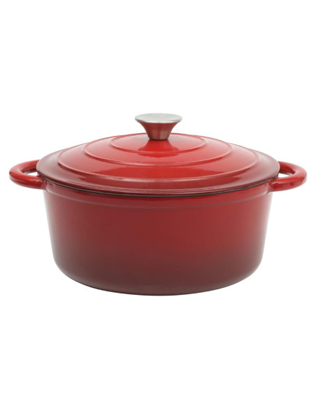 Olla Holandesa Gibson Home 5 Litros Hierro Fundido Rojo