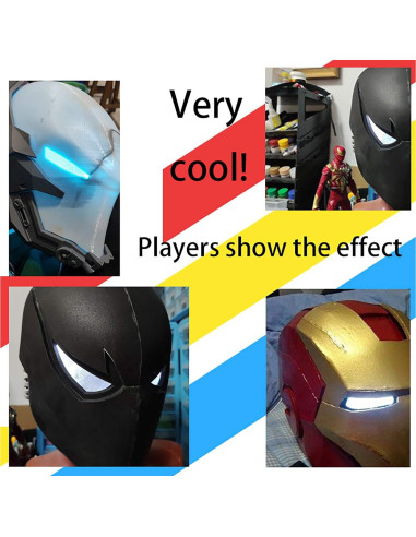 Luces LED Flexibles para Casco Iron Man y Batman - RGB
