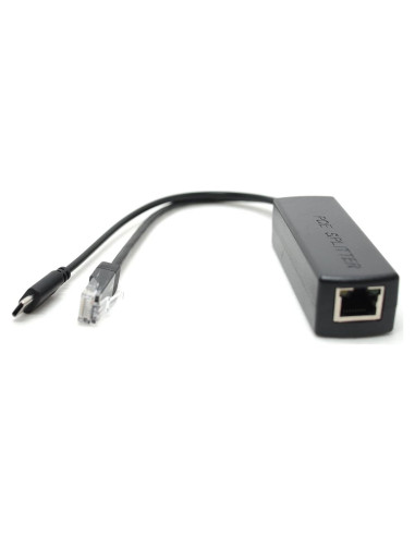 Divisor PoE Activo DSLRKIT GType-C 48V a 5V 10/100/1000Mbps