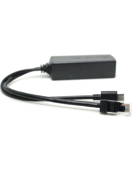 Divisor PoE Activo DSLRKIT GType-C 48V a 5V 10/100/1000Mbps