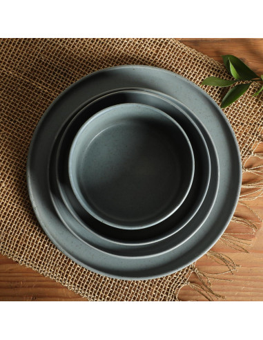 Vajilla Gibson Elite Tatum 16 Piezas Porcelana Azul