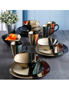 Vajilla Gibson Elite Althea 16 Piezas Multicolor para 4 2