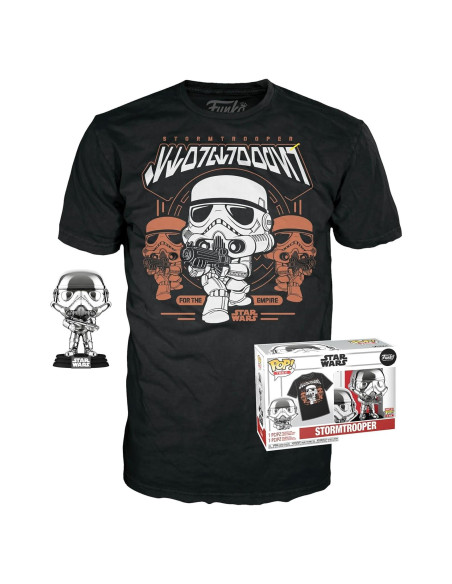 Funko Pop! Stormtrooper + Camiseta Negra Unisex S Funko Pop! Stormtrooper + Camiseta Negra Unisex S