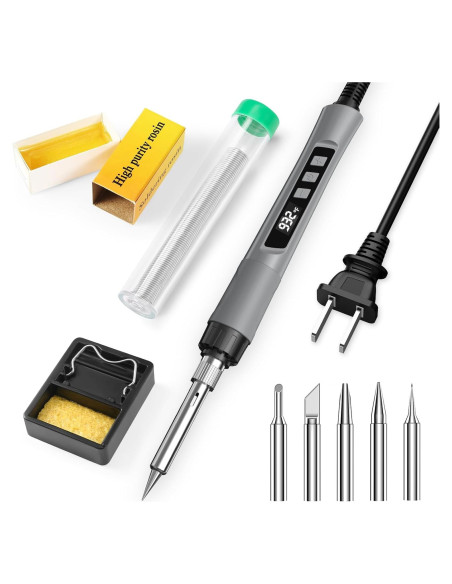 Kit de Soldador Crtsweker 190W con Pantalla LED y Accesorios