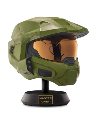 Casco Deluxe Jefe Maestro Halo con Soporte y LED