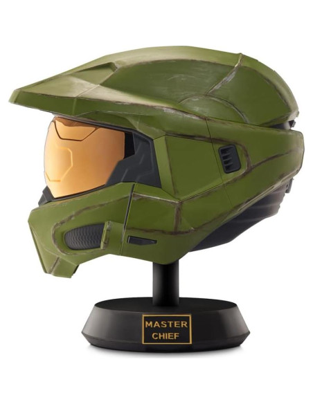 Casco Deluxe Jefe Maestro Halo con Soporte y LED