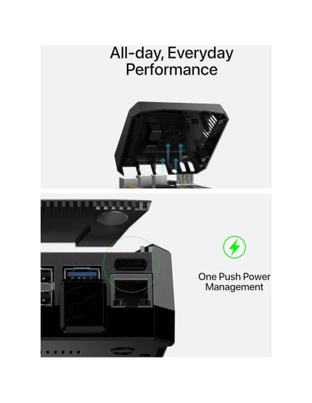 Caja de aluminio Argon ONE M.2 para Raspberry Pi 4 con SSD