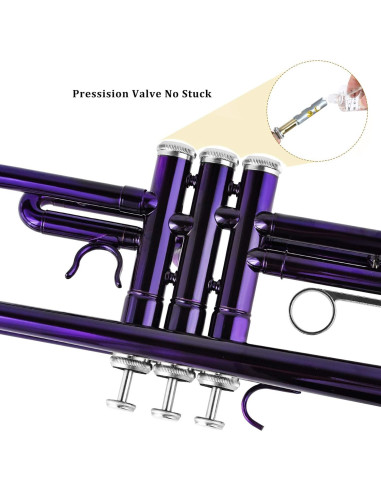 Trompeta Bb EASTROCK Estándar con Estuche y Accesorios