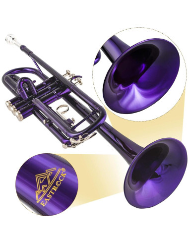 Trompeta Bb EASTROCK Estándar con Estuche y Accesorios