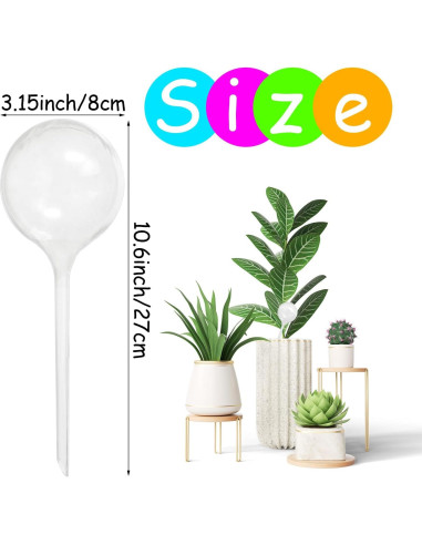 10 Esferas de Riego Jgalnim 25cm para Plantas Automáticas