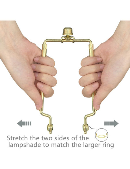 Soporte Ajustable para Pantalla de Lámpara GIGIVOSHA 17-25 cm