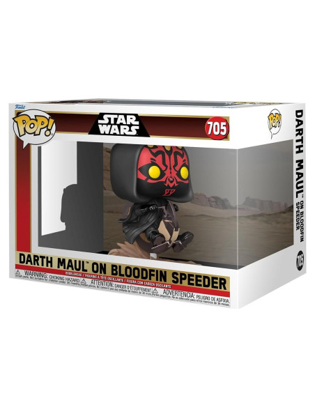 Funko Pop! Rides Deluxe Darth Maul en Bloodfin Speeder 25 Aniversario