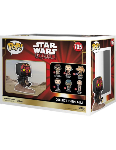 Funko Pop! Rides Deluxe Darth Maul en Bloodfin Speeder 25 Aniversario