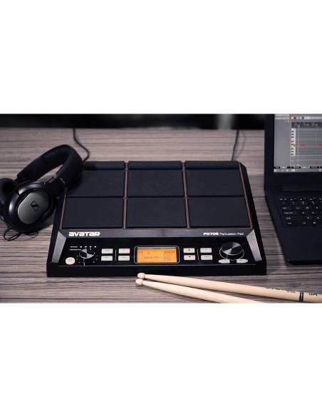 Pad de Percusión PD705 HXW 9 Pads 592 Sonidos USB MIDI