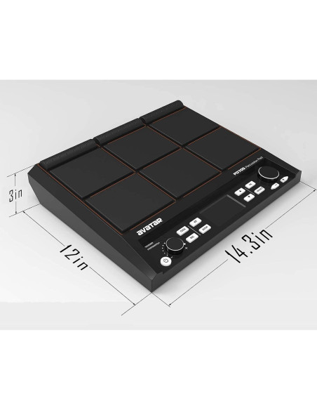 Pad de Percusión PD705 HXW 9 Pads 592 Sonidos USB MIDI