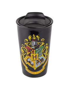 Taza de Viaje Harry Potter Hogwarts 396g Cerámica Negra