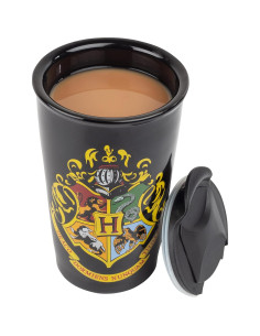 Taza de Viaje Harry Potter Hogwarts 396g Cerámica Negra 2