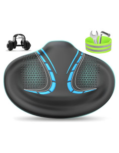 Asiento de bicicleta BLUEWIND sobredimensionado sin nariz azul