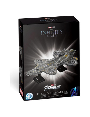 Rompecabezas 3D 4D Cityscape Marvel Helicarrier 220 Piezas