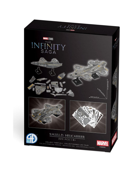 Rompecabezas 3D 4D Cityscape Marvel Helicarrier 220 Piezas Rompecabezas 3D 4D Cityscape Marvel Helicarrier 220 Piezas