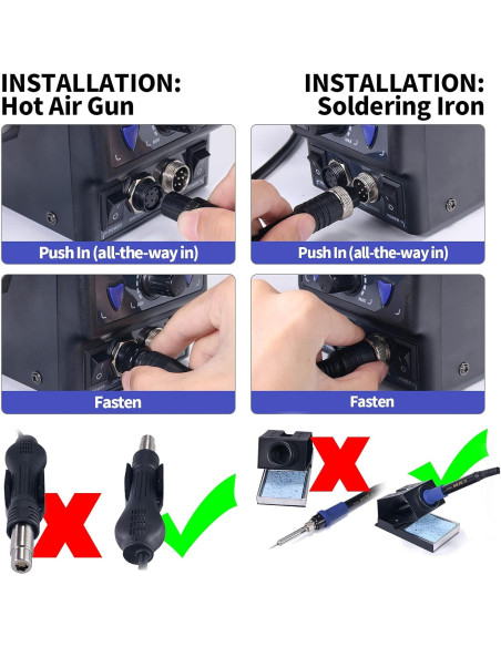 Estación de Soldadura YIHUA 8786D I 2 en 1 con Aire Caliente
