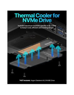 Caja Argon ONE V3 M.2 NVMe para Raspberry Pi 5 2