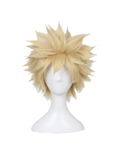 Peluca Sintética Afro Fluffy ColorGround para Cosplay Rubia