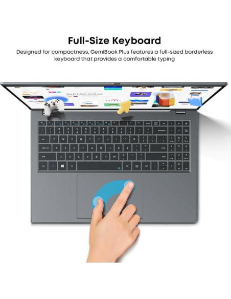 CHUWI GemiBook Plus 15.6" FHD, 8GB RAM, 256GB SSD