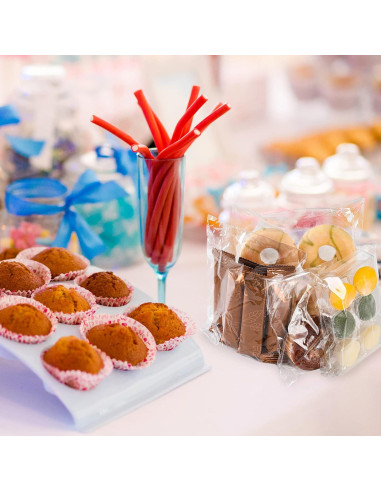 Bolsas de Cello MoloTAR 200 Pcs 12.7x17.8 cm Reutilizables