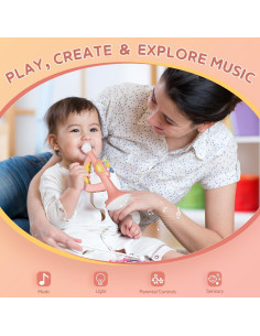 Trompeta Contixo KT2 Rosa Musical para Niños - Volumen Ajustable 2