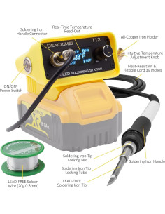 Estación de Soldadura Inalámbrica Deackimei 20V Max 480C 2