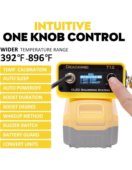 Estación de Soldadura Inalámbrica Deackimei 20V Max 480C