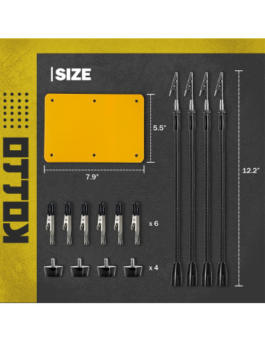 KOTTO Estación de Soldadura 4 Manos Ayudantes 1,25 kg