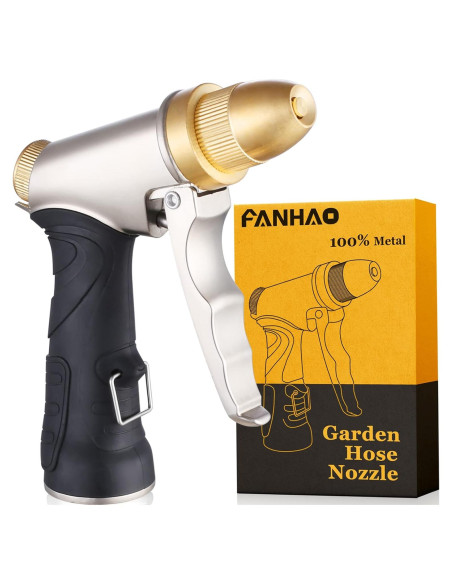 Boquilla de Manguera FANHAO de Metal 4 Patrones Ajustables