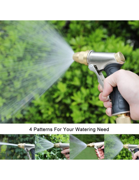 Boquilla de Manguera FANHAO de Metal 4 Patrones Ajustables