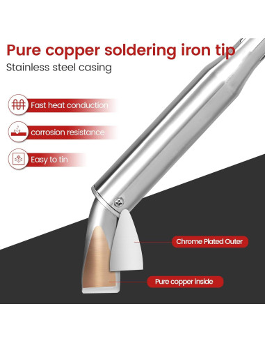 Juego de Soldador GoGoPanda 300W con Soporte y Puntas