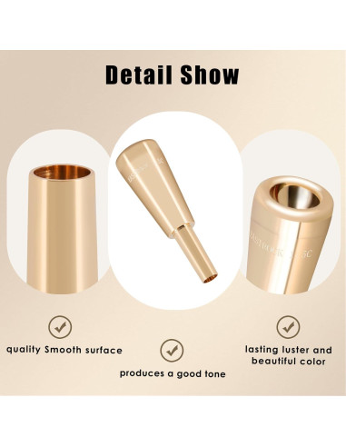 Bocina de Trompeta EASTROCK 1.5C Dorada Profesional